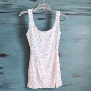 MARBLE White Sleeveless Dress